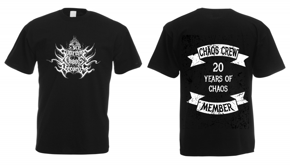 SUPREME CHAOS RECORDS - 20 Years of Chaos - Chaos Crew Member Shirt XL [TS-XL]