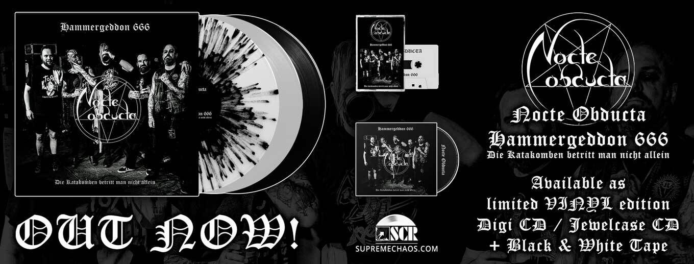 Nocte Obducta - Hammergeddon 666 - Die Katakomben betritt man nicht allein - Out Now!